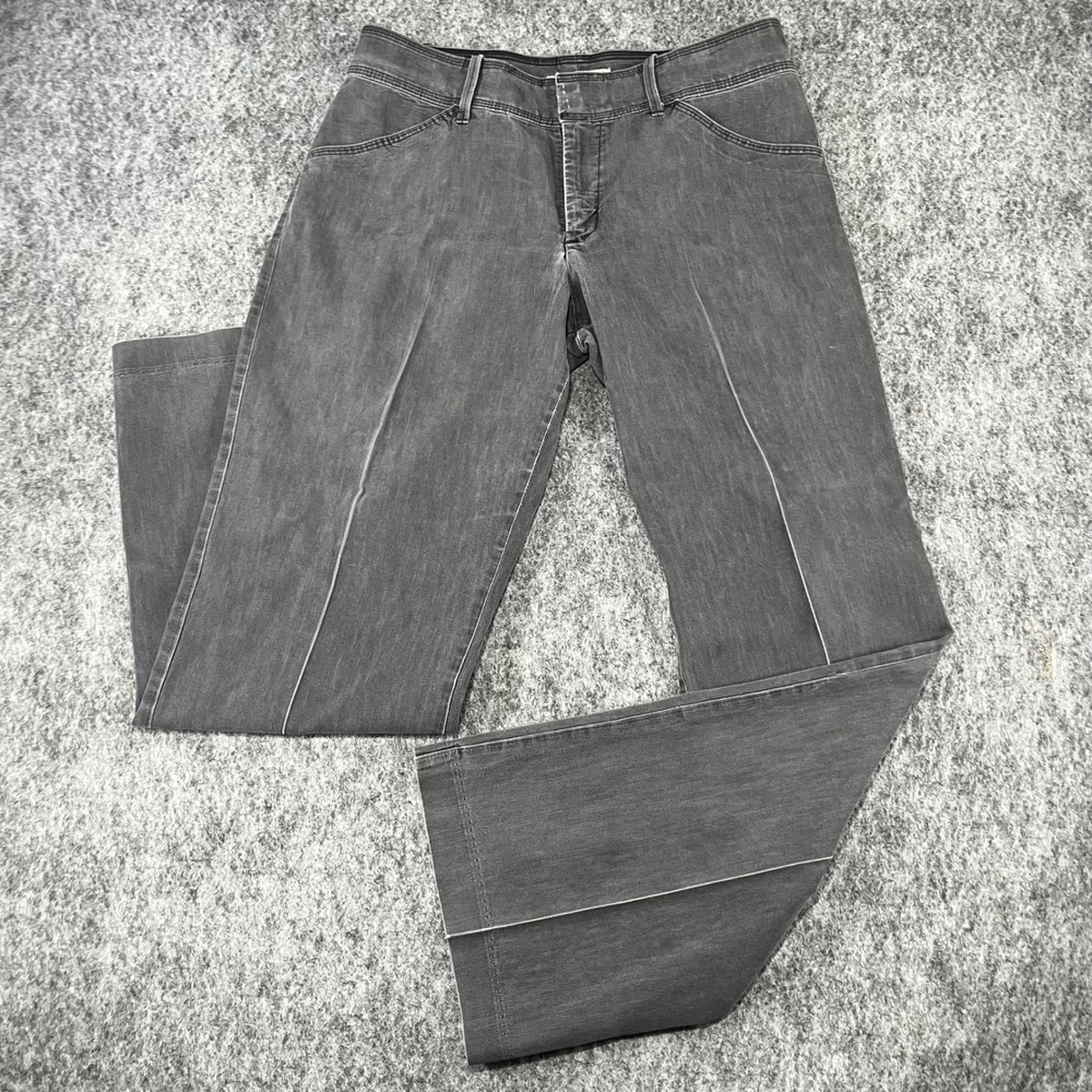 Lee Natural Straight Leg Jeans Womens 10 Gray Black Mid Rise Classic Trouser